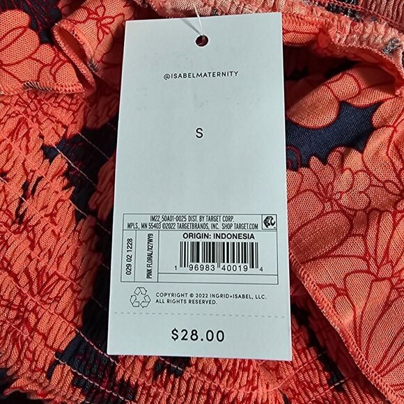 Ruffle Smocked Maternity Tank Top | Isabel Maternity | Small - Picture 8 of 11